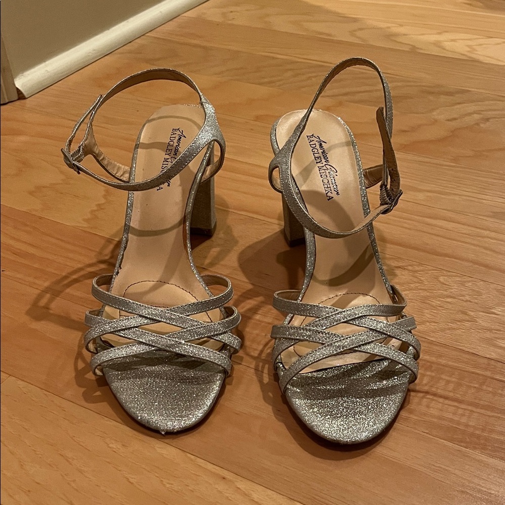 Silver sparkle American Glamour Badgley Mischka Size 9 1/2